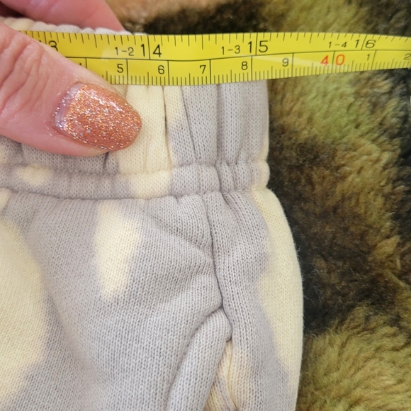 Les Tien 100% cotton tie dye yellow & gray joggers. 2 sizes available.NWT RV$233 - Picture 13 of 15